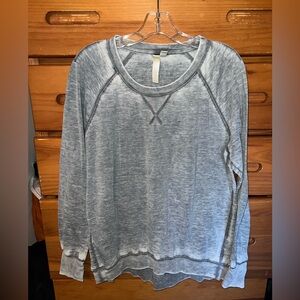 GreenTea Heather Gray Women's Crew Neck Sweater